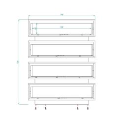 Александрия Комод (ЛДСП венге/белый бриллиант) в Копейске - kopejsk.mebel24.online | фото 2