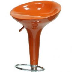 Барный стул Barneo N-100 Bomba оранжевый глянец в Копейске - kopejsk.mebel24.online | фото 2