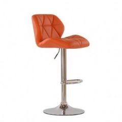 Барный стул Barneo N-85 Diamond оранжевый в Копейске - kopejsk.mebel24.online | фото