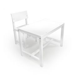 Детский растущий комплект стол и стул Я САМ "Лофт" (Белый, Белый) в Копейске - kopejsk.mebel24.online | фото