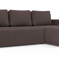 Диван угловой Алиса 3 Bahama PLUM - Teos Dark Brown в Копейске - kopejsk.mebel24.online | фото