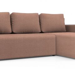 Диван угловой Алиса 3 Shaggy DESERT - TEOS BLACK в Копейске - kopejsk.mebel24.online | фото