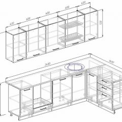 Кухонный гарнитур угловой Пайн 2600х1600 (Стол. 26мм) в Копейске - kopejsk.mebel24.online | фото 2