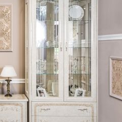Гостиная Патрисия 2+тв+1 (крем корень глянец) в Копейске - kopejsk.mebel24.online | фото 3