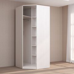 Кэт-4 Шкаф угловой (1 дв зерк) (МДФ Бодега белая) в Копейске - kopejsk.mebel24.online | фото 2