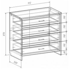 Комод с плитой 22 мм ЛИБЕРТИ в Копейске - kopejsk.mebel24.online | фото 3