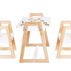 Комплект детской мебели стол и  два стула Я САМ "Лофт-Дуо" (Белый) в Копейске - kopejsk.mebel24.online | фото 1