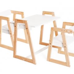 Комплект детской мебели стол и  два стула Я САМ "Лофт-Дуо" (Белый) в Копейске - kopejsk.mebel24.online | фото 2