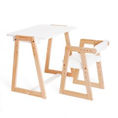 Комплект детской мебели стол и  два стула Я САМ "Лофт-Дуо" (Белый) в Копейске - kopejsk.mebel24.online | фото 8