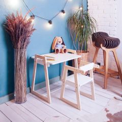 Комплект детской мебели стол и  два стула Я САМ "Лофт-Дуо" (Белый) в Копейске - kopejsk.mebel24.online | фото 10