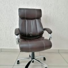 Кресло Barneo K-303 для руководителя (коричневая экокожа) в Копейске - kopejsk.mebel24.online | фото 1