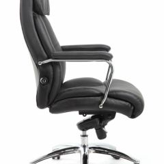 Кресло BRABIX PREMIUM "Phaeton EX-502" (кожа с компаньоном, хром, черное) 530882 в Копейске - kopejsk.mebel24.online | фото 3