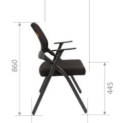 Кресло для посетителей CHAIRMAN NEXX (ткань стандарт черный/сетка DW-61) в Копейске - kopejsk.mebel24.online | фото 7