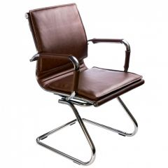 Кресло для посетителя Бюрократ CH-993-Low-V/Brown коричневый в Копейске - kopejsk.mebel24.online | фото