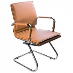 Кресло для посетителя Бюрократ CH-993-Low-V/Camel светло-коричневый в Копейске - kopejsk.mebel24.online | фото 1