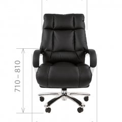 Кресло для руководителя CHAIRMAN 405 (Кожа) Черное в Копейске - kopejsk.mebel24.online | фото 4