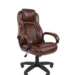 Кресло для руководителя  CHAIRMAN 432 (Экокожа коричневая) в Копейске - kopejsk.mebel24.online | фото