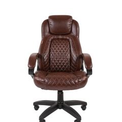 Кресло для руководителя  CHAIRMAN 432 (Экокожа коричневая) в Копейске - kopejsk.mebel24.online | фото 2