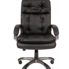 Кресло для руководителя  CHAIRMAN 442 (экокожа черная) в Копейске - kopejsk.mebel24.online | фото