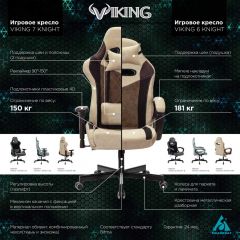 Кресло игровое Бюрократ VIKING 6 KNIGHT BL FABRIC синий в Копейске - kopejsk.mebel24.online | фото 5