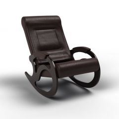 Кресло-качалка Вилла 11-К-В (экокожавенге) ВЕНГЕ в Копейске - kopejsk.mebel24.online | фото 1