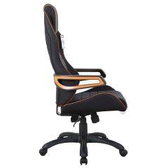 Кресло компьютерное BRABIX Techno Pro GM-003 (ткань черное/серое, вставки оранжевые) 531813 в Копейске - kopejsk.mebel24.online | фото 3