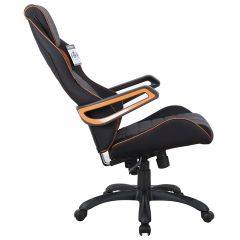 Кресло компьютерное BRABIX Techno Pro GM-003 (ткань черное/серое, вставки оранжевые) 531813 в Копейске - kopejsk.mebel24.online | фото 4