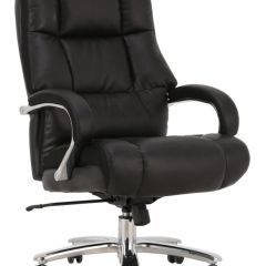 Кресло офисное BRABIX PREMIUM "Bomer HD-007" (рециклированная кожа, хром, черное) 531939 в Копейске - kopejsk.mebel24.online | фото 1
