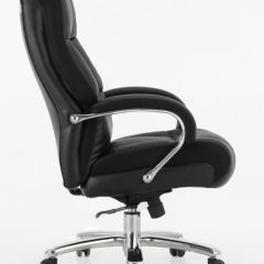 Кресло офисное BRABIX PREMIUM "Bomer HD-007" (рециклированная кожа, хром, черное) 531939 в Копейске - kopejsk.mebel24.online | фото 3
