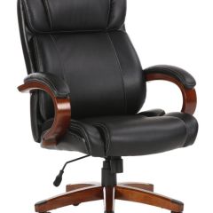 Кресло офисное BRABIX PREMIUM "Magnum EX-701" (дерево, рециклированная кожа, черное) 531827 в Копейске - kopejsk.mebel24.online | фото 1