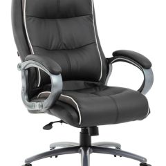 Кресло офисное BRABIX PREMIUM "Strong HD-009" (экокожа черная, ткань серая) 531945 в Копейске - kopejsk.mebel24.online | фото