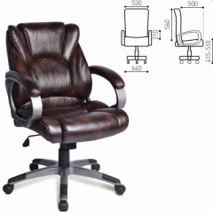 Кресло офисное BRABIX "Eldorado EX-504" (коричневое) 530875 в Копейске - kopejsk.mebel24.online | фото 2