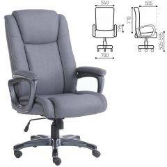 Кресло офисное BRABIX "Solid HD-005" (ткань/серое) 531823 в Копейске - kopejsk.mebel24.online | фото