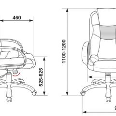 Кресло руководителя Бюрократ CH-839/BLACK черный Пегас в Копейске - kopejsk.mebel24.online | фото 4