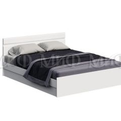 НЭНСИ NEW Кровать 1,4 м с ПМ (Белый глянец холодный/Белый) в Копейске - kopejsk.mebel24.online | фото