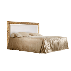 Кровать 2-х спальная (1,4 м) Тиффани штрих-лак/золото с подъемным механизмом (ТФКР140-2[7]) в Копейске - kopejsk.mebel24.online | фото