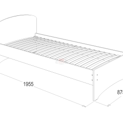 Кровать-2 одинарная (800*1900) в Копейске - kopejsk.mebel24.online | фото 2