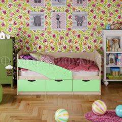 Кровать Бабочки (Салатовый матовый) 1600 в Копейске - kopejsk.mebel24.online | фото