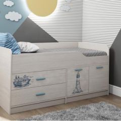 КАПРИЗ-16 Кровать 800 двухъярусная без рисунка в Копейске - kopejsk.mebel24.online | фото 2