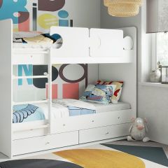 Кровать двухъярусная "Тетрис" (щиты) с бортиками + ящики в Копейске - kopejsk.mebel24.online | фото 17
