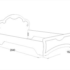 Кровать Ольга-10 МДФ (1600) без основания в Копейске - kopejsk.mebel24.online | фото 2