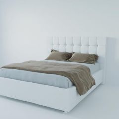 Кровать Венеция без основания 800 (экокожа белая) в Копейске - kopejsk.mebel24.online | фото 1