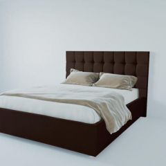 Кровать Венеция без основания 800 (экокожа коричневая) в Копейске - kopejsk.mebel24.online | фото