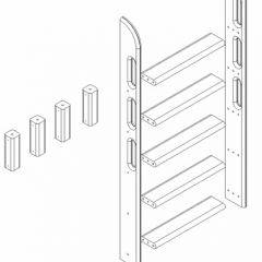 Кровать Сонечка 2-х ярусная (модульная) в Копейске - kopejsk.mebel24.online | фото 12