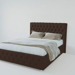 Кровать Версаль с ПМ 900 (экокожа коричневая) в Копейске - kopejsk.mebel24.online | фото