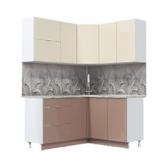 Кухонный гарнитур Асти-латте угловой 1,4*1,6 в Копейске - kopejsk.mebel24.online | фото 3