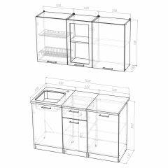 Кухонный гарнитур Инна медиум 1400 в Копейске - kopejsk.mebel24.online | фото 3