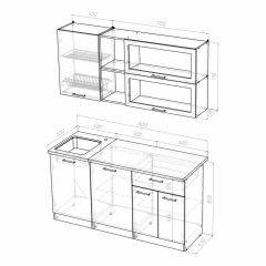 Кухонный гарнитур Лира стандарт 1600 в Копейске - kopejsk.mebel24.online | фото 4