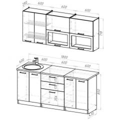 Кухонный гарнитур Паола макси 1800 мм в Копейске - kopejsk.mebel24.online | фото 2