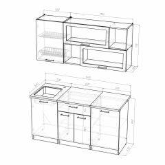 Кухонный гарнитур Полина стандарт 1600 в Копейске - kopejsk.mebel24.online | фото 7